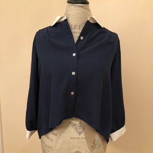 Dolce Vita  Navy Blue Blouse